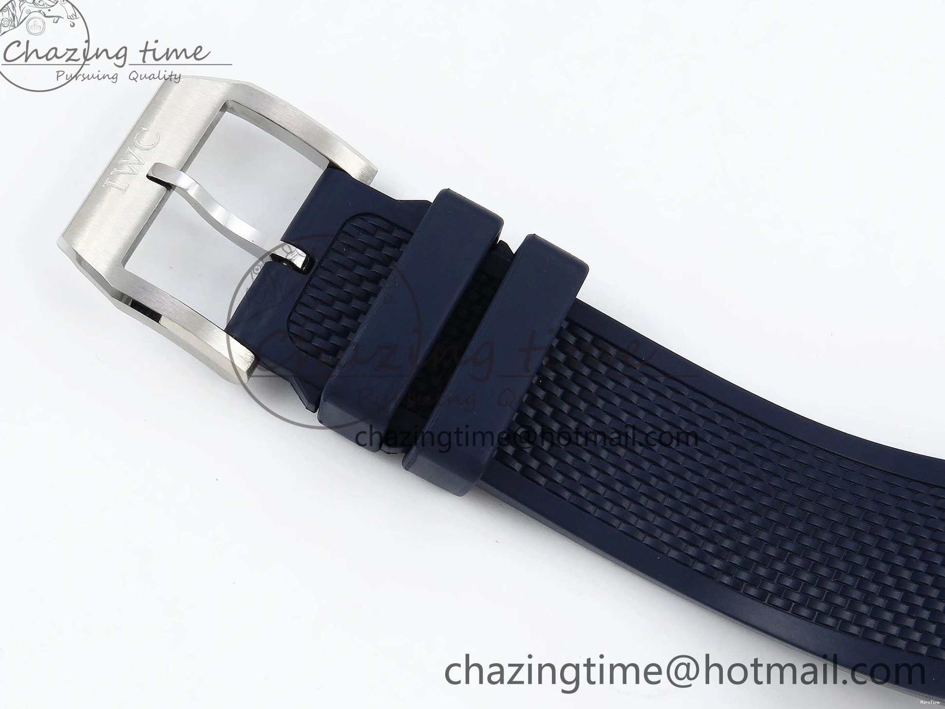 MIROTIME 0511 Casual Portuguese Chrono IW3716 Z+F 1:1 Best Edition White Dial on Blue Rubber Strap A 7016